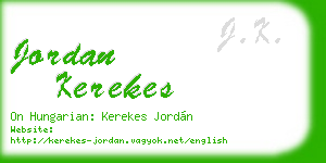 jordan kerekes business card